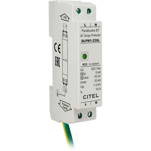 Type 2 surge arrester DLPMtype 3for LED lightingcompact