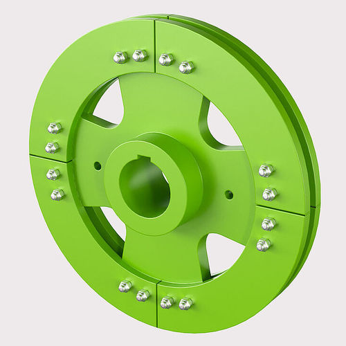 Chain wheel bearinggrooved
