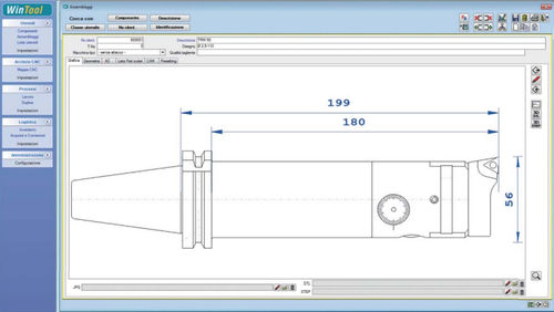 Tool data and graphics generation software WINTOOL