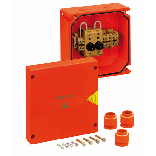 Wall-mounted junction box WKE 300 8 x 6² 2FSfire-resistanthalogen-freeweather-resistant