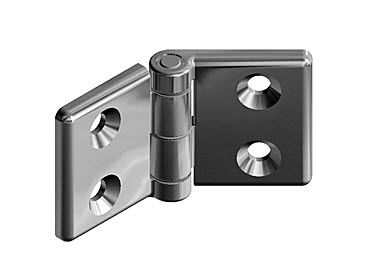 Угловая петля макс. 350 Н, нержавеющая сталь, резьба 180°