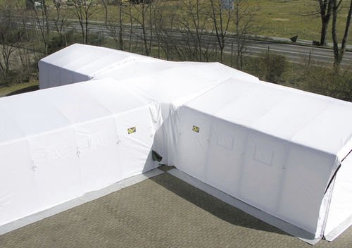 Mobile tent retractable