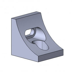 Aluminum profile fastening bracket 4020 A 4340 EL 02aluminum90°