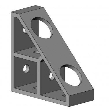 Aluminum profile fastening bracket 4020 A 30 EL 01 seriesaluminum90°