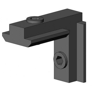 Profile assembly fastening bracket 4101 S 1002 VZ 01 zinc90°grooved