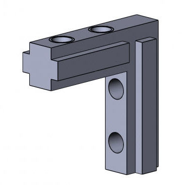 Profile assembly fastening bracket 4101 S 0609 VZ 01zinc90°grooved