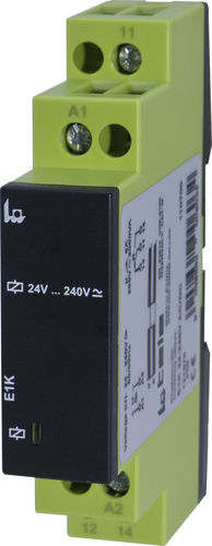 24 Vdc electromechanical relay E1K1 NO/NClow-profileDIN rail