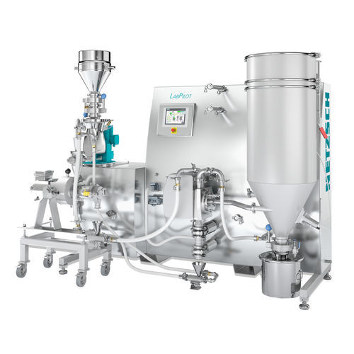 Fluidized bed jet mill LabPilotverticalfoodfor powders