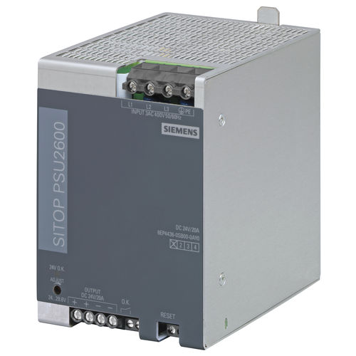 AC/DC power supply SITOP PSU2600stabilizedthree-phaseDIN rail