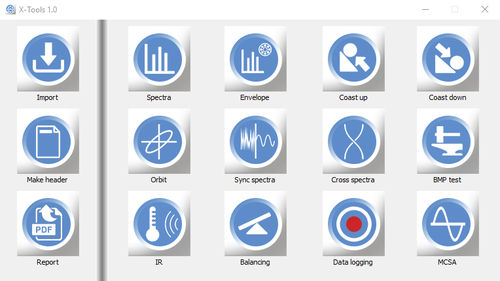 Программное обеспечение для измерений X Toolsanalysis
