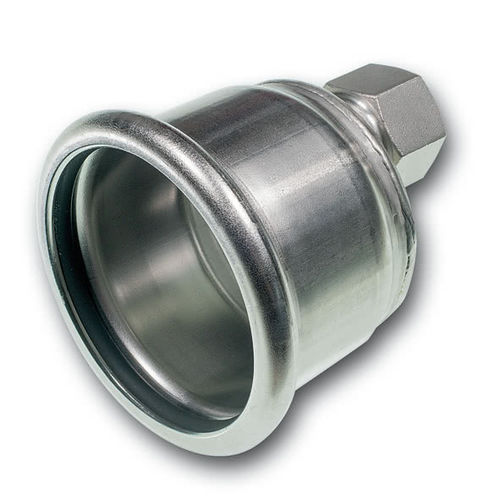 Non-threaded end cap 9301Eroundinoxfor tubes