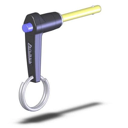 Quick-release pin with button LACS serieswith L handlewith lifting ring