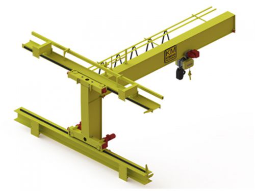 Single-girder wall traveling jib crane
