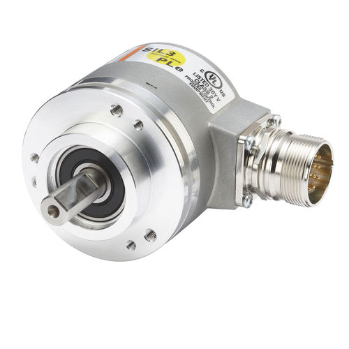 Абсолютный датчик угла поворота Sendix 5863FS2оптический,с цельным валом,многооборотный