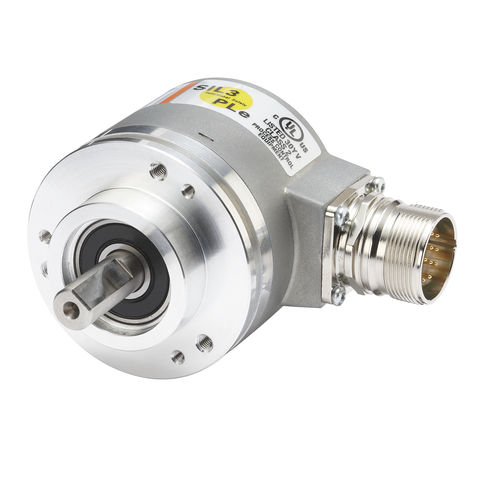 Абсолютный датчик угла поворота Sendix 5863FS3оптический,с цельным валом,многооборотный