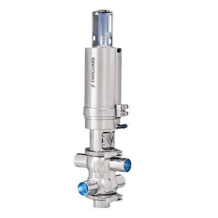 Plug valve Mpneumaticmix-prooffor liquid food products and beverages