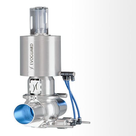 Plug valve Dpneumaticmix-prooffor liquid food products and beverages