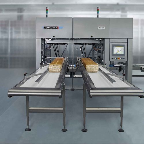 Pick-and-place robotic cell Astor Demaurexfor the food industrygripping