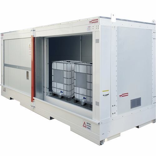 Container cabinet 72760protectivewith legssliding door