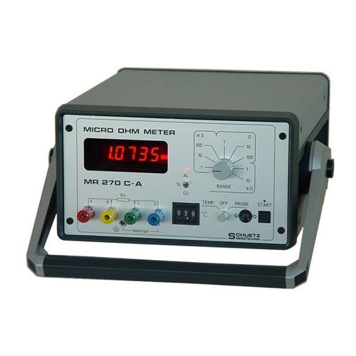 Digital microhmmeter MR 270 C-Aportablelow-resistance