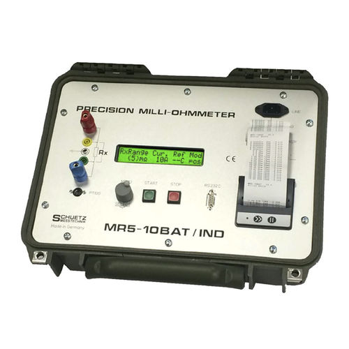 Digital milliohmmeter MR5-10BAT/INDportablelow-resistance