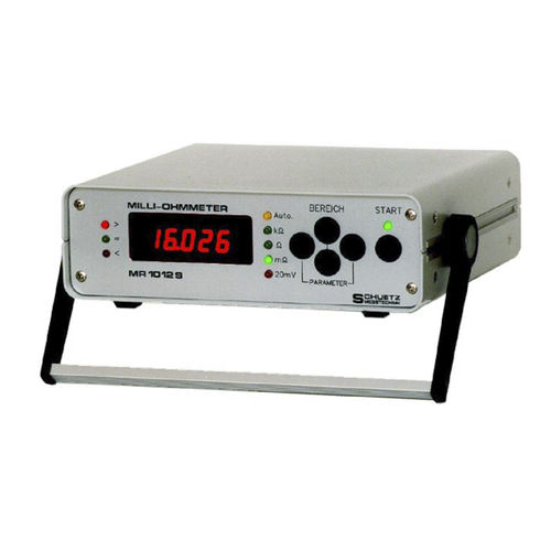 Digital milliohmmeter MR 1012 Sportablebench-toprugged