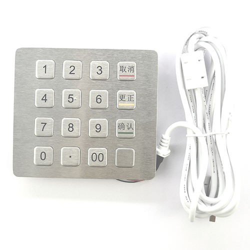 USB-клавиатура KY2088B-0216-крепление на клавиатуре, матовая нержавеющая сталь