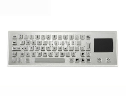 Клавиатура из нержавеющей стали KY-PC-LTдля крепления на панелис механическими клавишамис 2 клавишами мыши