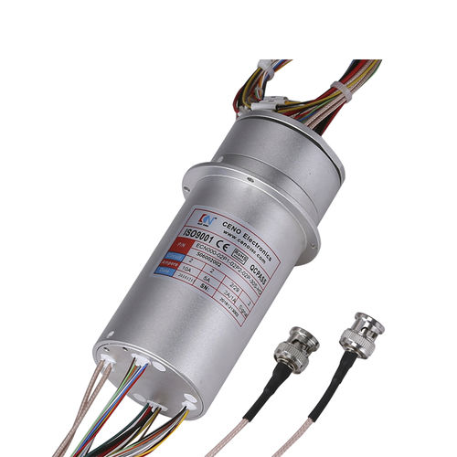 HD-SDI slip ring ECN000-02P1-02P2-02P-30S-HDsolid-shaftindustrialfor telecommunication networks