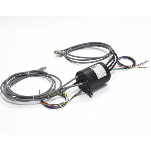 Токосъемное кольцо Ethernet ECN025-06P1-03EG сквозное отверстиедля измерительных приборовиз алюминиевого сплава