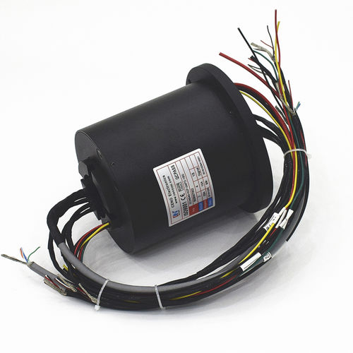 Hollow-shaft slip ring ECN040-02P-04P2-18S for rotary tablesfor packagingfor small rotating systems