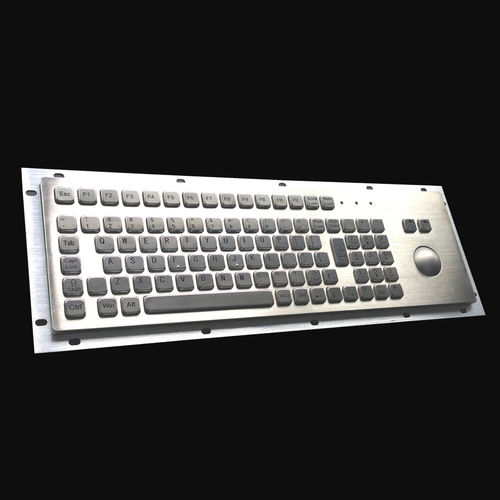 Panel-mount keyboard MKA-95-BN95-keywith trackballfor industrial applications