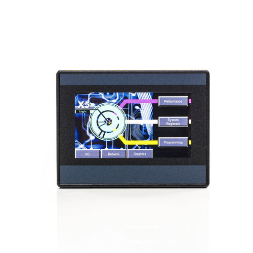 ПЛК со встроенным HMI X5 на плате DIN-рейкаmicro