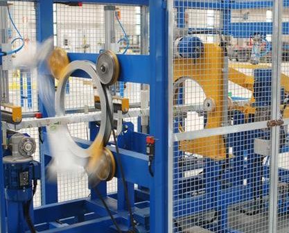Horizontal wrapping machine automaticprofilestretch film