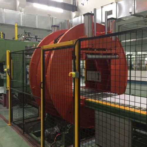 Fixed pallet changer automated