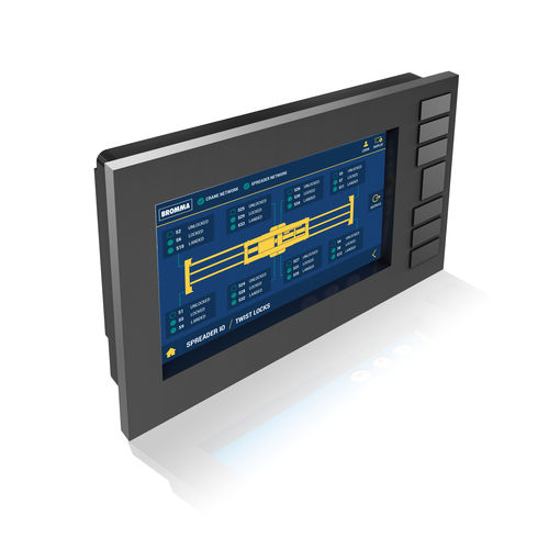 Capacitive touch screen display informationcontrolhigh-contrast