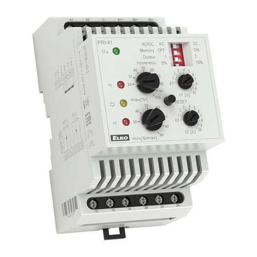 Реле контроля тока PRI-412 NO/NCAC/DCрегулируемое
