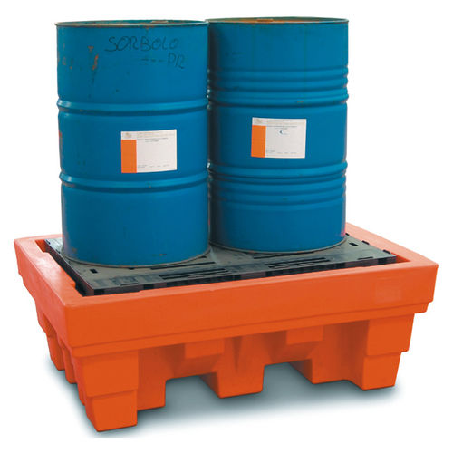 2-drum containment bund HDPE