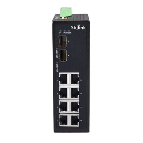Неуправляемый коммутатор Ethernet RPT-1010G-2F-X410 портыгигабитный EthernetDIN-рейка