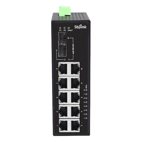 Неуправляемый коммутатор Ethernet RPT-1012G-2F-X412 портыгигабитный EthernetDIN-рейка