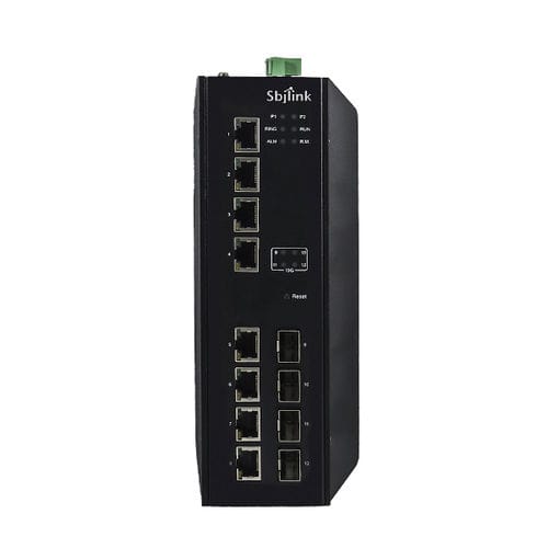 Managed ethernet switch RPT-2012X-4F-T-X112 portsgigabit EthernetDIN rail