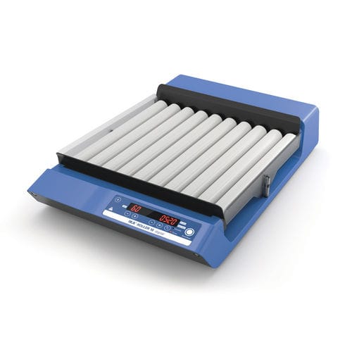 Roller laboratory shaker ROLLER 10digitaltest tubefor biological samples