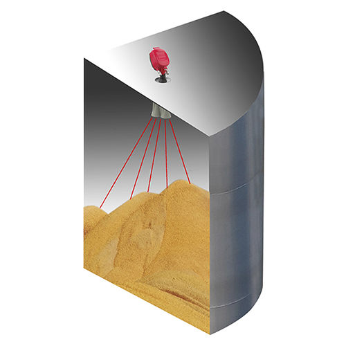 Акустический датчик уровня Обновление 3DLevelScanner Измеряет объем в клиновидном бункере для твердых материаловдля силосов