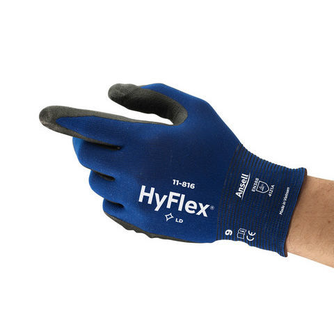 Защитные перчатки HyFlex® 11-816для автомобильной промышленностидля металлургической промышленностидля логистики