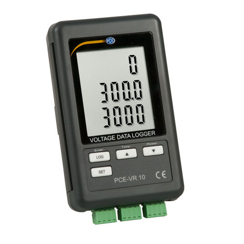 Voltage data-logger PCE-VR 10Modbuswith LCD displayfor electrical networks