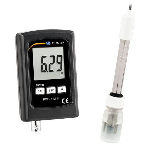 Portable pH meter PCE-PHM 14fixedprocesslaboratory