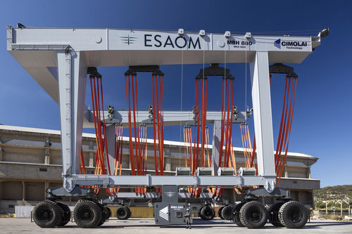 Mobile gantry crane MBH 880for ship loading