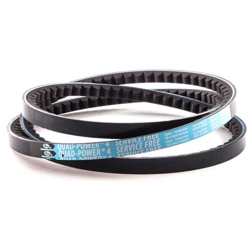 Raw edge belt Quad-Power 4trapezoidalVrubber