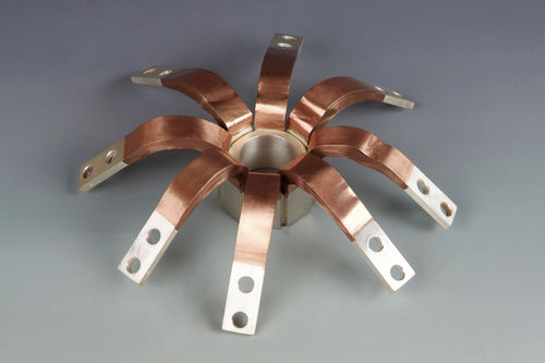 Ламинированный шунт, сварной прессованием, серебро