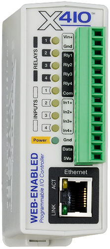 4-I programmable controller X-410™ seriesdigital inputrelay outputsEthernet